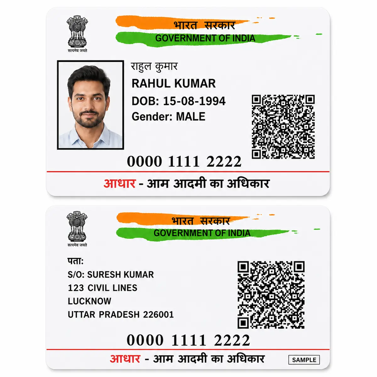 PVC Aadhar Card Print Online | Waterproof HD Quality - Image 3