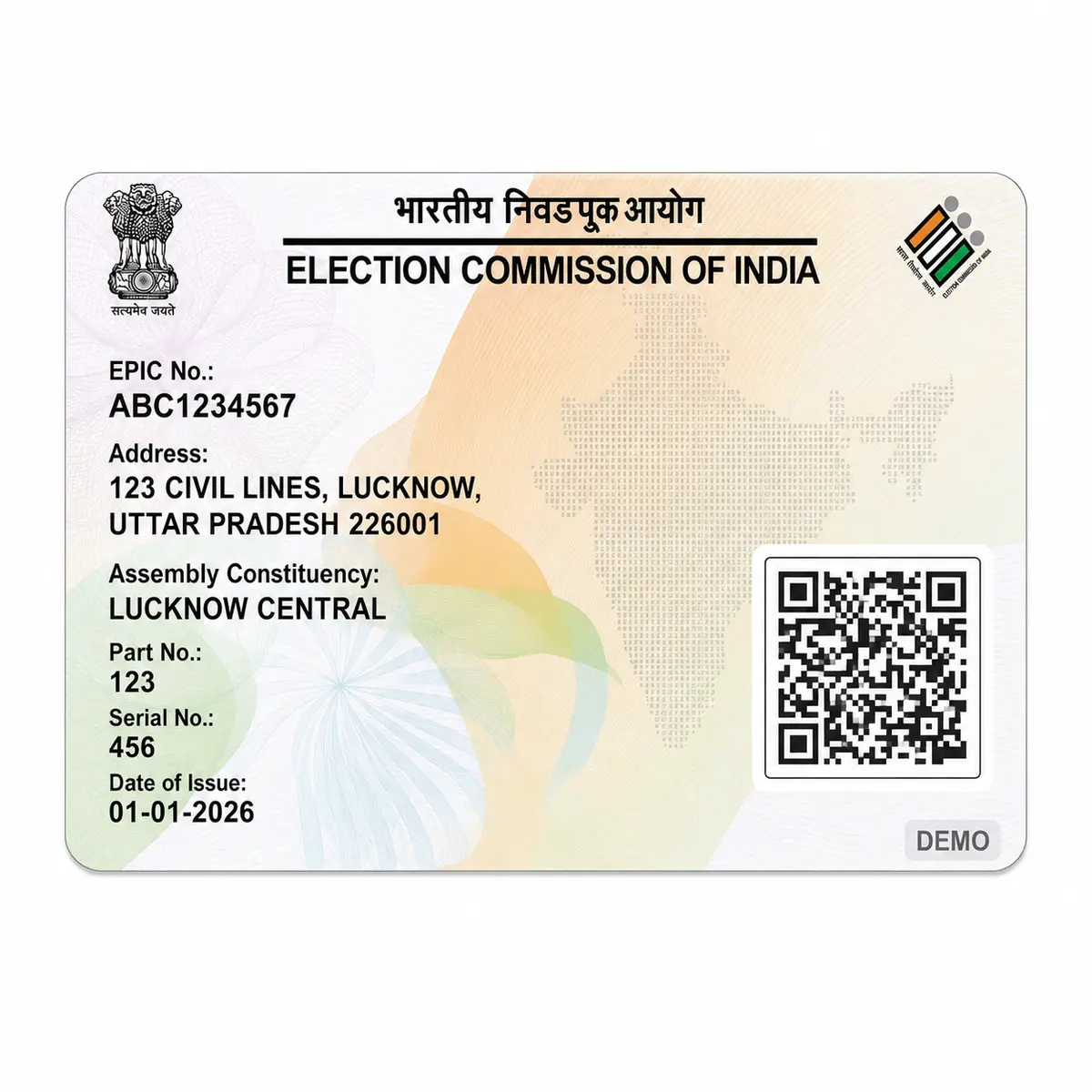 PVC Voter ID Card Print Online | EPIC Smart Card - Image 2