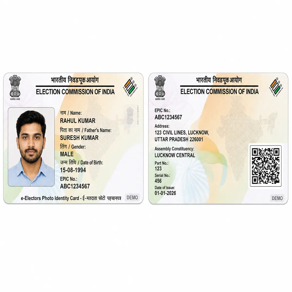 PVC Voter ID Card Print Online | EPIC Smart Card - Image 3