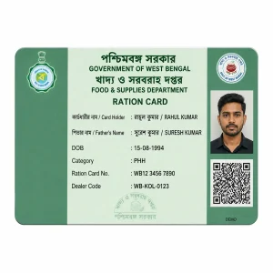 PVC Ration Card Print Online | Durable State Card