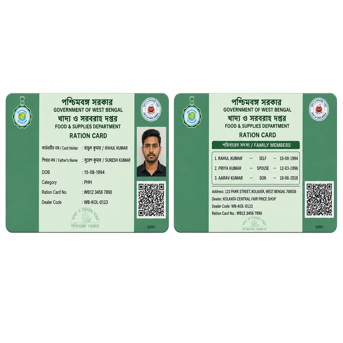 PVC Ration Card Print Online | Durable State Card - Image 3