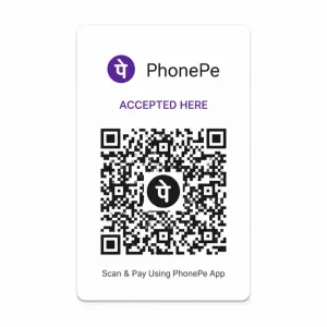 PhonePe QR PVC Card Print Online
